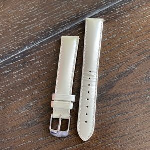 Michele brand 16 mm leather watch strap